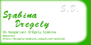 szabina dregely business card