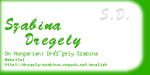 szabina dregely business card